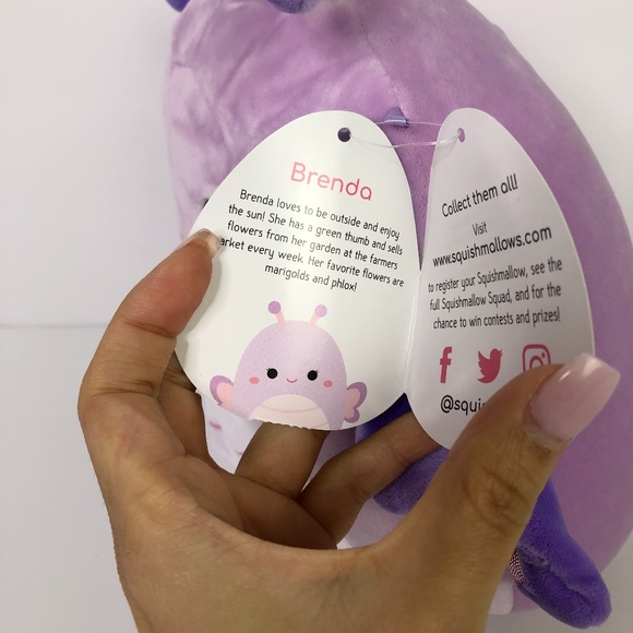 NWT Squishmallow Brenda the Butterfly 8" - Picture 3 of 5